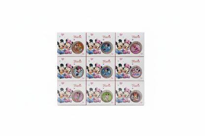 Set 27 Insigne Martisor Copii, Martisor Tip Insigna cu Snur Alb-Rosu, Cutie 7x1x9 cm