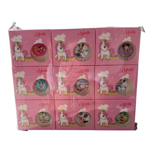 Set 27 Insigne Martisor pentru Copii in Cutie Decorativa, Modele Vesele, Cadou 1 Martie
