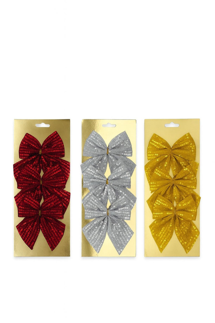 Set 3 fundite decorative paiete culori combinate 28x12 cm