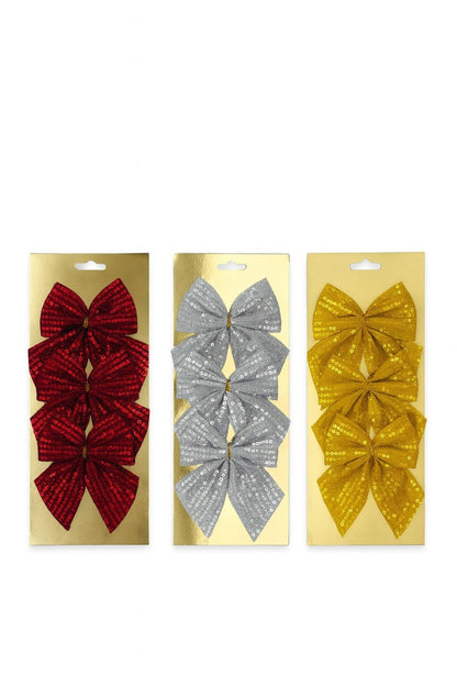 Set 3 fundite decorative paiete culori combinate 28x12 cm