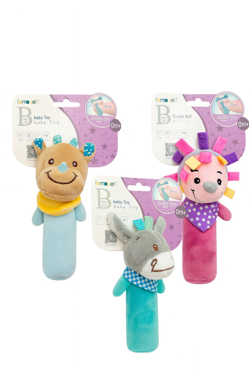 Set 3 Jucarii Bebelusi , 15 cm , Jucarii Senzoriale din Plus