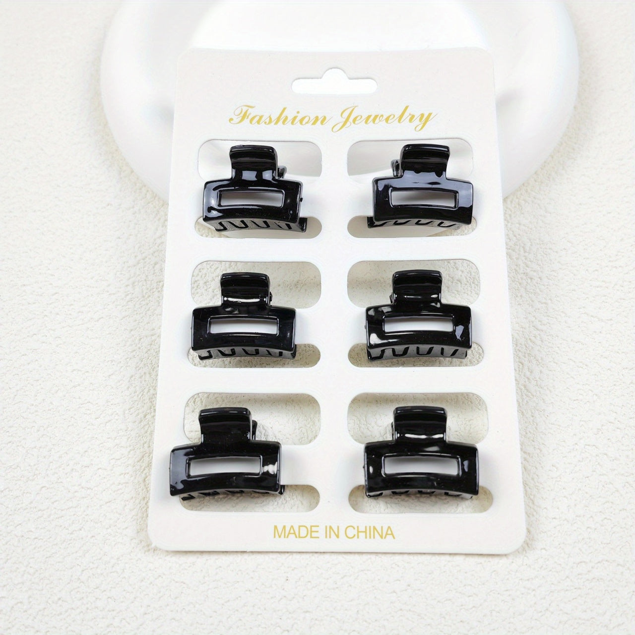 Set 30 Seturi Clamute Par Negre Mini , 6 Buc pe Set, Modele Mix Accesorii