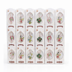 Set 36 Martisoare clasice, 10x4 cm, modele mixte Flori Animale Cosar, Cadou 1 Martie