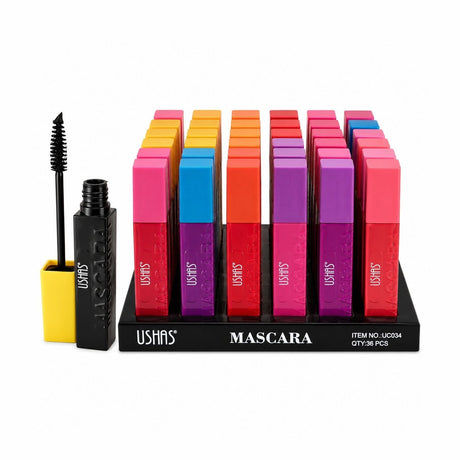 Set 36 Mascara Colorate USHAS Volume & Length – 6 Culori Vibrante, Efect de Volum și Alungire