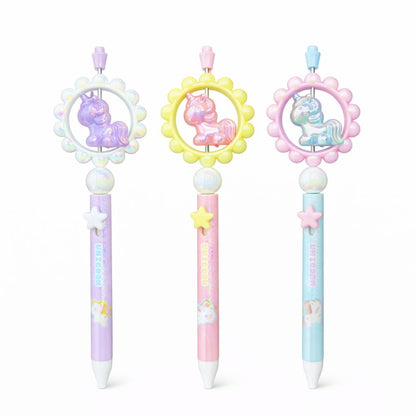 Set 36 pixuri cu pastă decorativ cu unicorn rotativ, model pentru copii