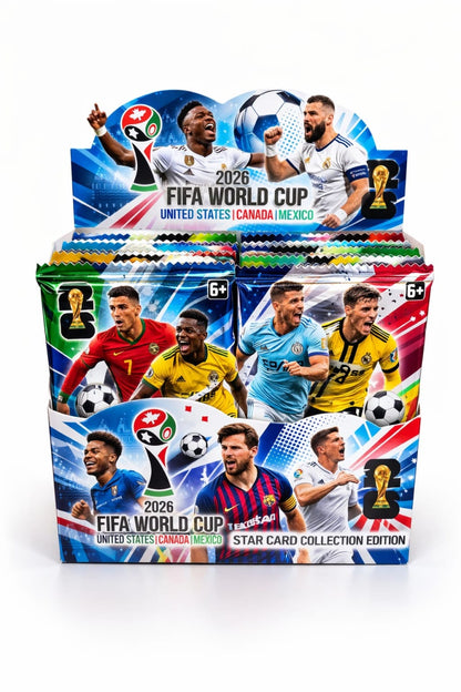 Set 36 plicuri cartonase fotbal pentru colectie copii modele diverse surpriza