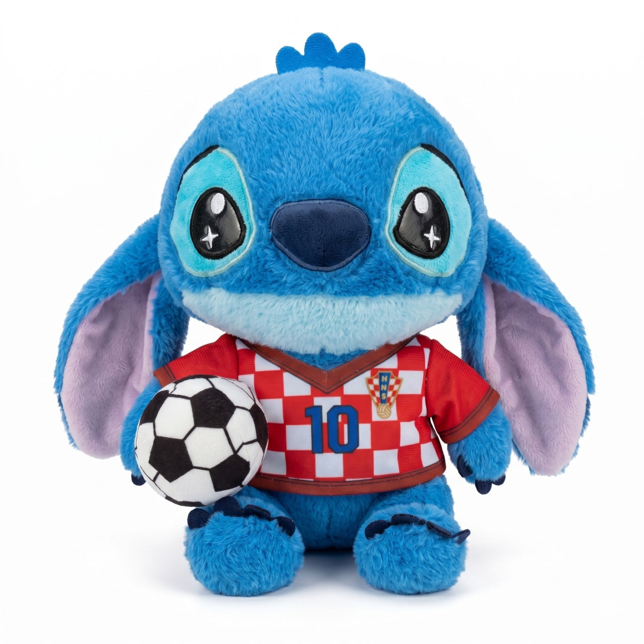 Set 4 jucarii de plus personaje albastre fotbal 25 cm cadou copii