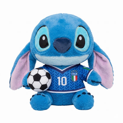 Set 4 jucarii de plus personaje albastre fotbal 25 cm cadou copii