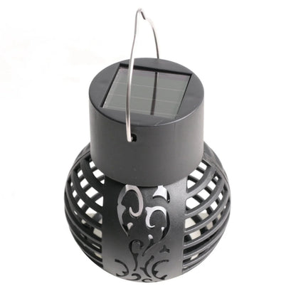 Set 4 Lămpi Solare de Grădină LED din Metal Negru, Design Modern