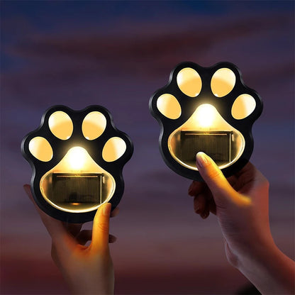 Set 4 lumini LED tip lăbuța , lumina caldă, pentru decor interior și exterior