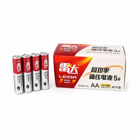 Set 40 baterii R6 AA zinc carbon 1.5V pentru telecomenzi si dispozitive