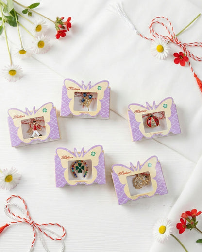 Set 40 brose martisor modele combinate, ambalaj individual