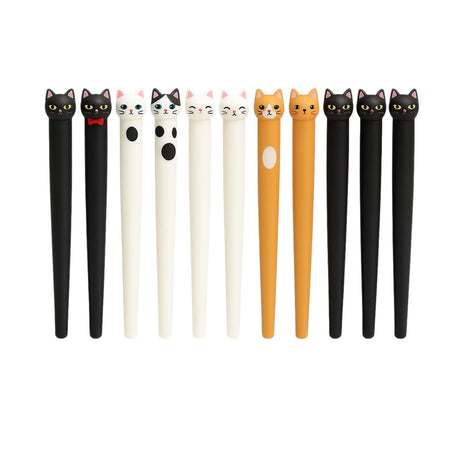 Set 40 pixuri Expression Cat , Pix gel cu pisici 3D, model adorabil, display premium