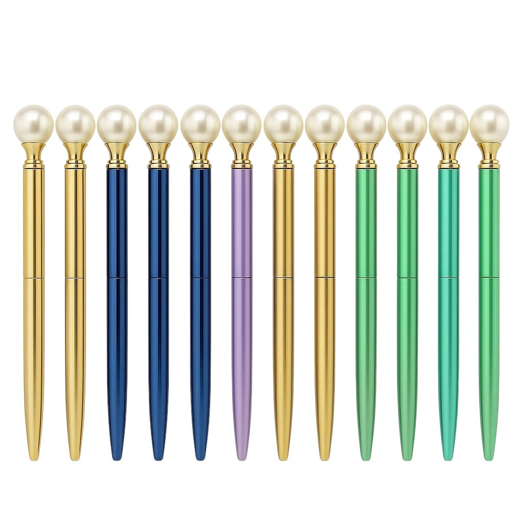 Set 48 Pixuri Elegante cu Perluta , Design Luxury, Mix Culori, Display Desktop
