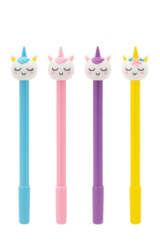 Set 48 pixuri Unicorn colorate , Cap 3D amuzant, display Good Life, culori mixte