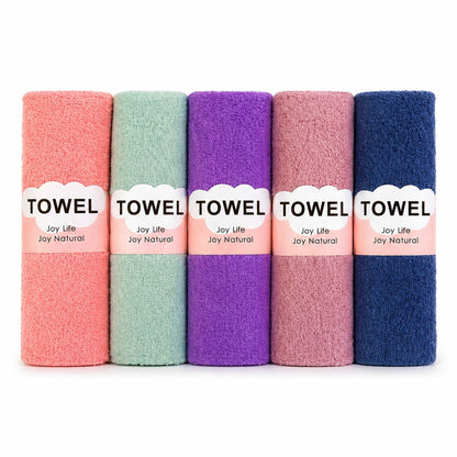 Set 5 prosoape bucătărie microfibră 30x70 cm – lavete pufoase, ultra absorbante, culori diverse