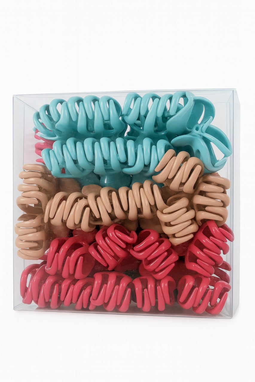 Set 50 clamite par spirala, multicolore , prindere puternica, accesorii coafura