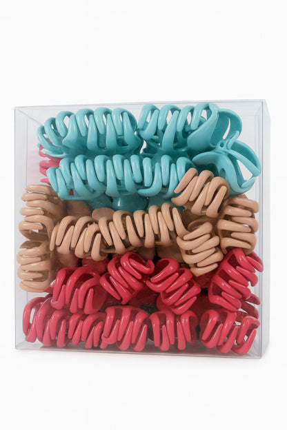 Set 50 clamite par spirala, multicolore , prindere puternica, accesorii coafura