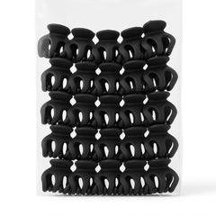 Set 50 Clamute Par Mini Matte Negre , Accesorii Rezistente pentru Coafuri