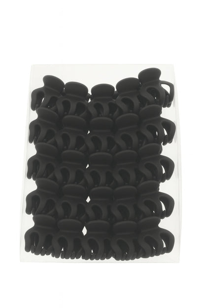 Set 50 Clamute Par Mini Matte Negre , Accesorii Rezistente pentru Coafuri