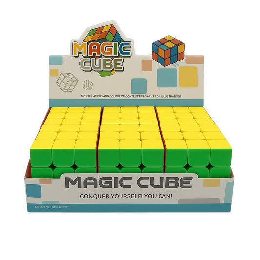 Set 6 Cuburi 3x3 Speed Cube Colorat , Joc Puzzle Antistres pentru Copii si Adulti