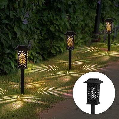 Set 6 Lampi Solare Gradina LED Lumina Calda cu Tarus, Iluminat Exterior Decorativ