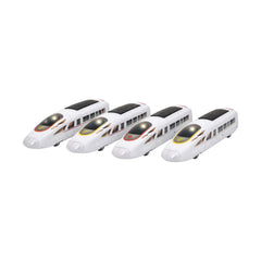 Set 6 trenuri electrice de mare viteză cu lumini și sunete integrate, 37,5x28,5x8,5 cm