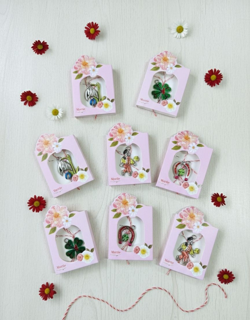 Set 60 Martisoare Elegante, diverse modele, Ambalaj individual