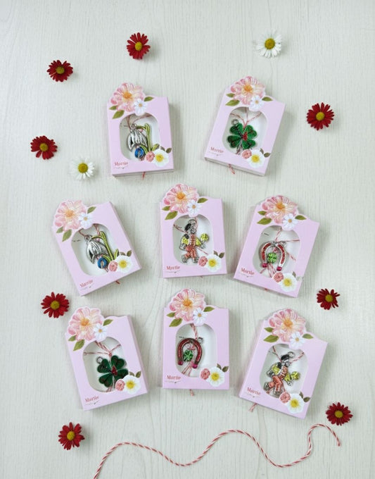 Set 60 Martisoare Elegante, diverse modele, Ambalaj individual