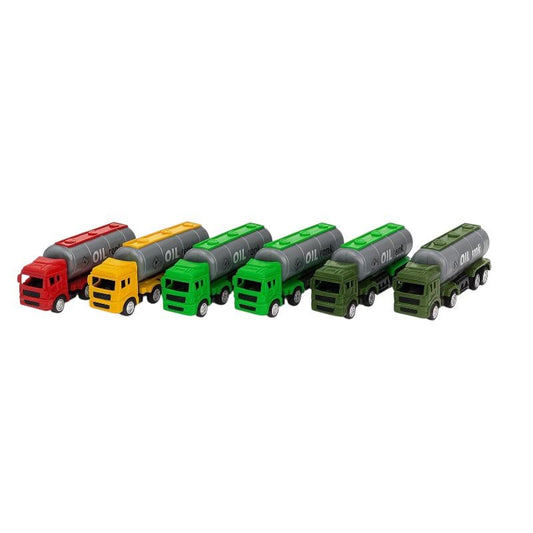 Set 8 Camioane Sanitare Off-Road cu Roti Silicon, Masinute Mecanice