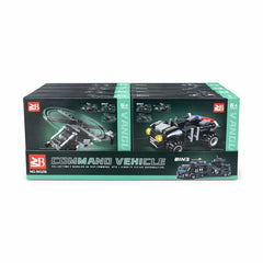 Set 8 jocuri constructie vehicule politie interconectabile, modele multiple, copii 6+