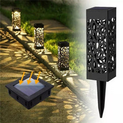 Set 8 Lampi Solare Gradina LED Lumina Calda cu Tarus, Iluminat Decorativ Exterior