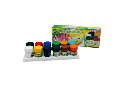 Set acuarele guase Elite 12 culori x 15ml , culori intense pentru pictura artistica si scolara,