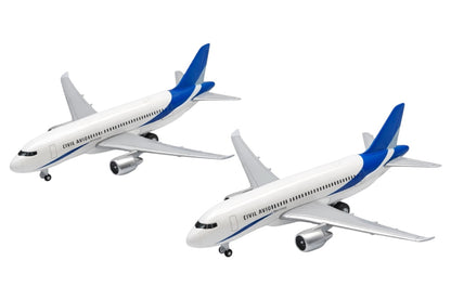 Set Avioane Metalice Die-cast, Piese de Plastic, 14x13x4.8 cm, Model 1210-W46