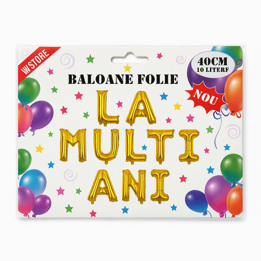 Set baloane latex 9 buc, 30 cm, multicolor cu confetti, accesorii incluse