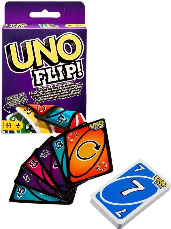 Set Cărți de Joc UNO FLIP, Model LY-013, Carton, Joc Interactiv pentru Familie