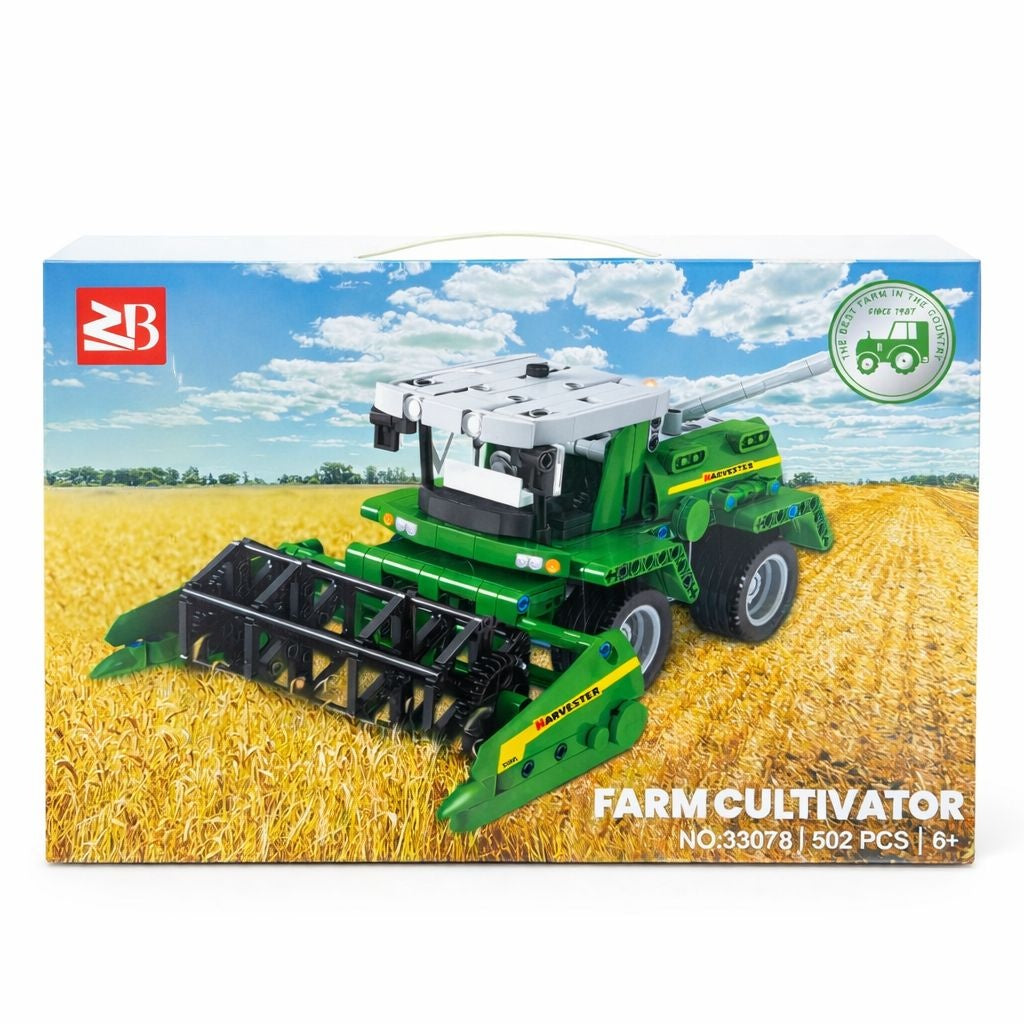Set Constructie Combina Agricola Verde, 502 Piese, 38 cm