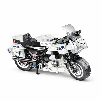 Set constructie motocicleta politie, 318 piese, model detaliat
