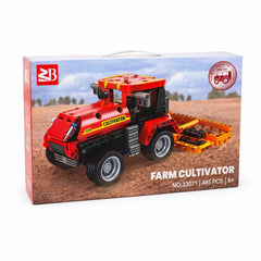 Set constructie tractor agricol 485 piese, 38 cm