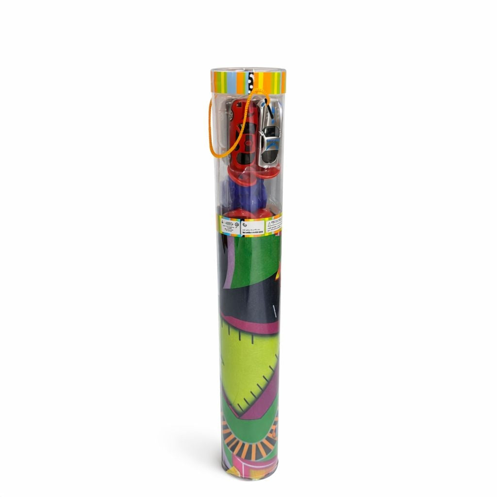 Set covoras joaca oras cu masini si indicatoare, pliabil, tub depozitare 52x8 cm