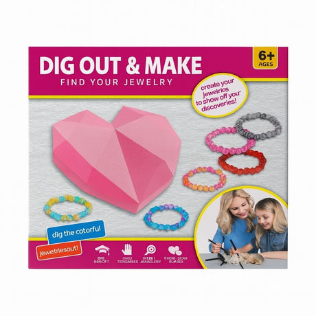 Set Creativ pentru Fetite , Descopera si Creeaza Bijuterii , zDig Out Make, , 24x21cm