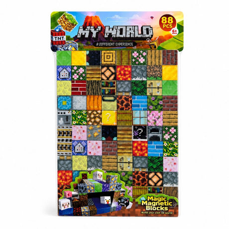 Set Cuburi Magnetice 3D, 88 Piese Magnetice pentru Construcții Creative, Joc Educativ