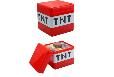 Set cuburi magnetice constructie 3D cu cutie tip TNT, 17x12x12 cm