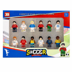 Set de 12 Figurine Fotbaliști cu Articulații Mobile – Jucării de Colecție pentru Copii