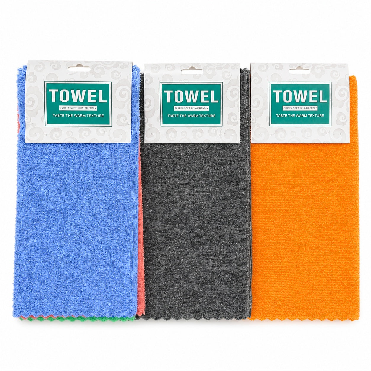 Set de 3 Prosoape de Bucatarie Semi Abrazive 30x30 CM, Lavete din Microfibra, Diferite Culori