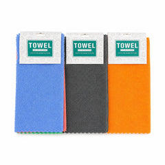 Set de 3 Prosoape de Bucatarie Semi Abrazive 30x30 CM, Lavete din Microfibra, Diferite Culori