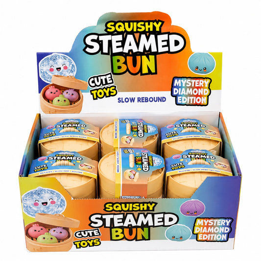 Set de 3 Squishy Galuscute Antistres Slow Rising 5cm, Culori Pastel Aleatorii