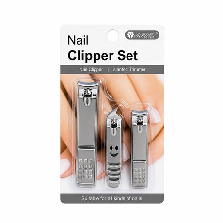 Set de 3 Unghiere Profesionale pentru Mâini și Picioare – Material Inoxidabil