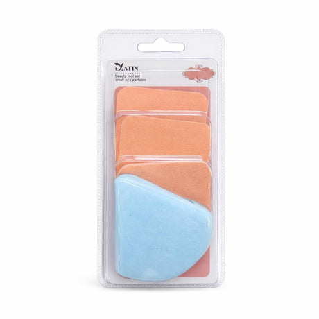 Set de buretei cosmetici pentru machiaj, 4 bucati, aplicare uniforma fond de ten si produse make-up