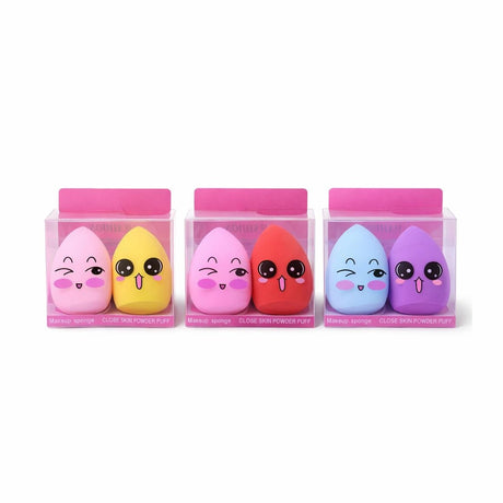Set de bureti cosmetici pentru machiaj 2 bucati, aplicare fond de ten